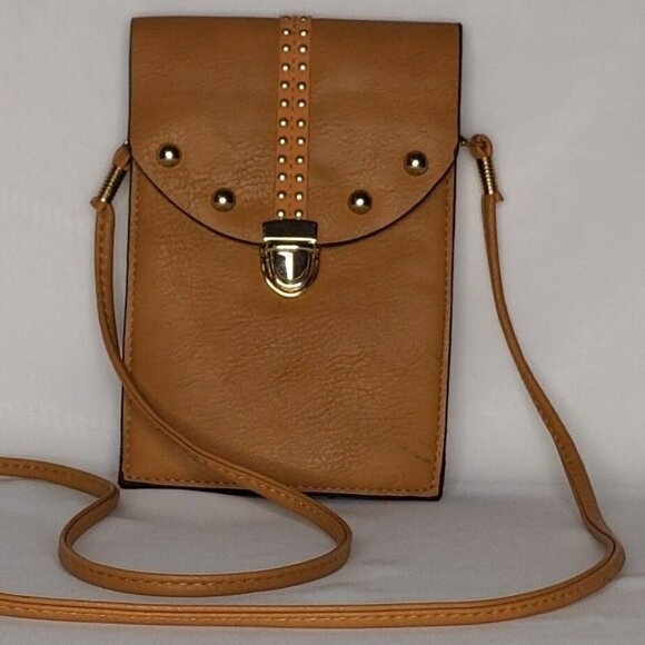 Crossbody Bag Light tank Gold Trim - Picture 1 of 12